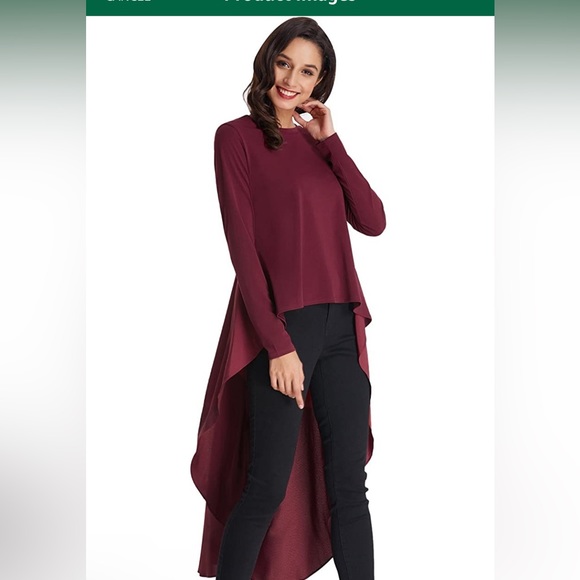 Long sleeve high low tunic blouse! NWOT! - Picture 4 of 9